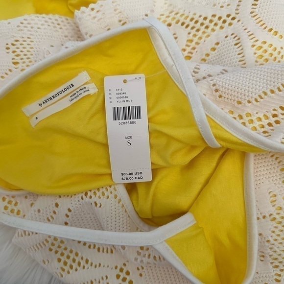 Anthropologie Cosette White Floral Overlay Tank Top - Picture 5 of 9